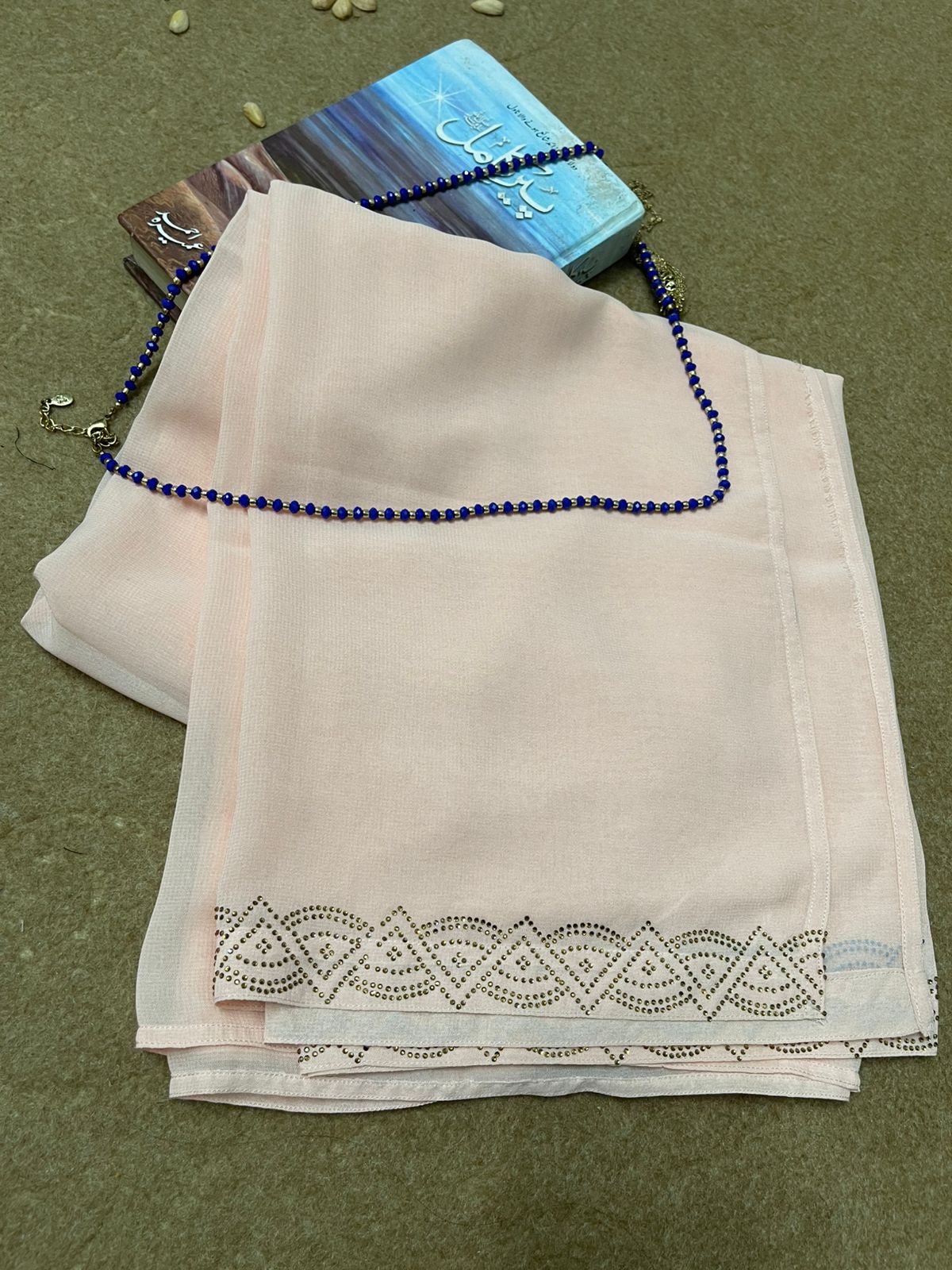 DZ_01 Swiss Shawl with Glamorous Stone Work