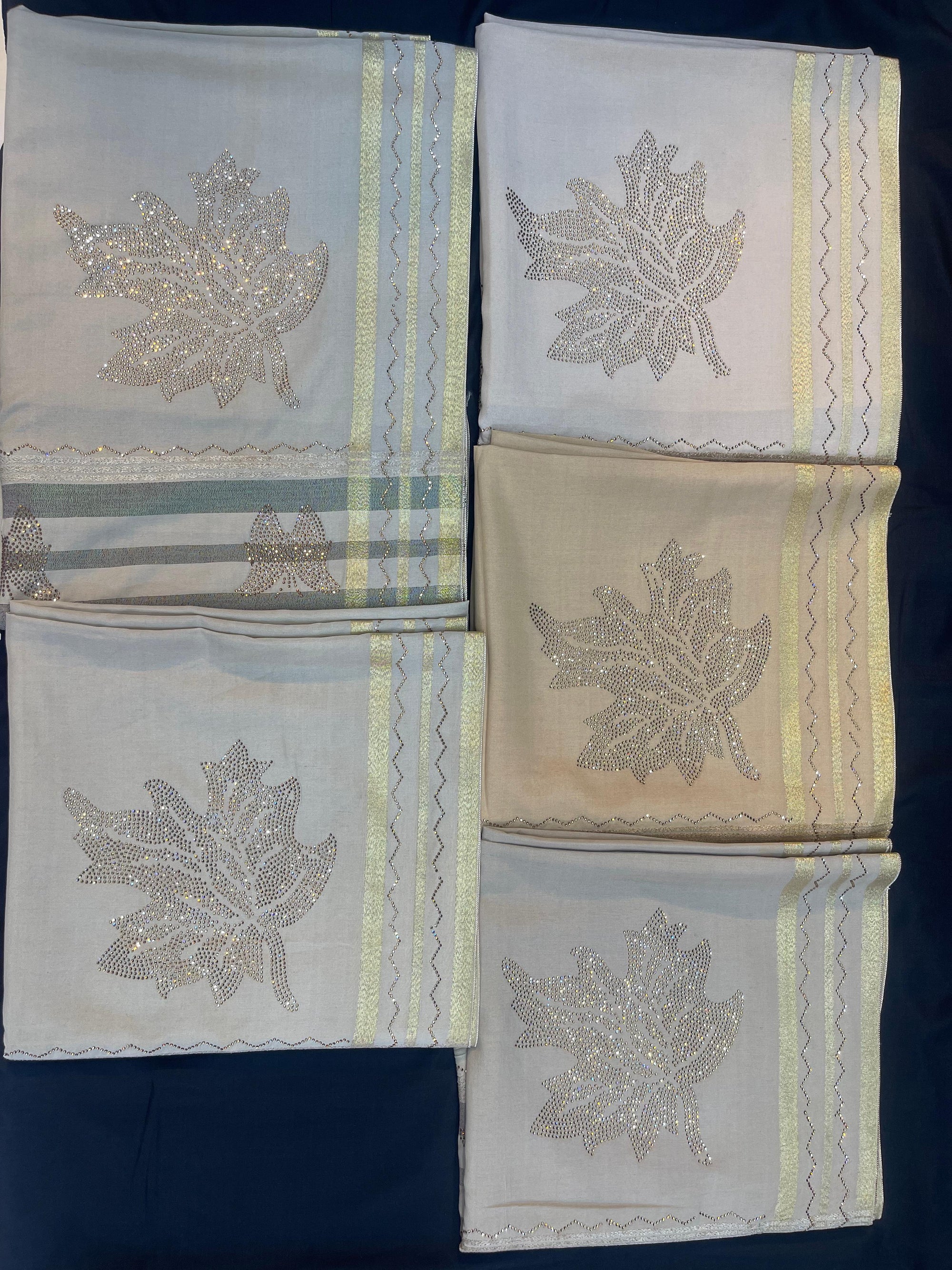 DZ-01 Swiss  Shawl with Stone Detailing