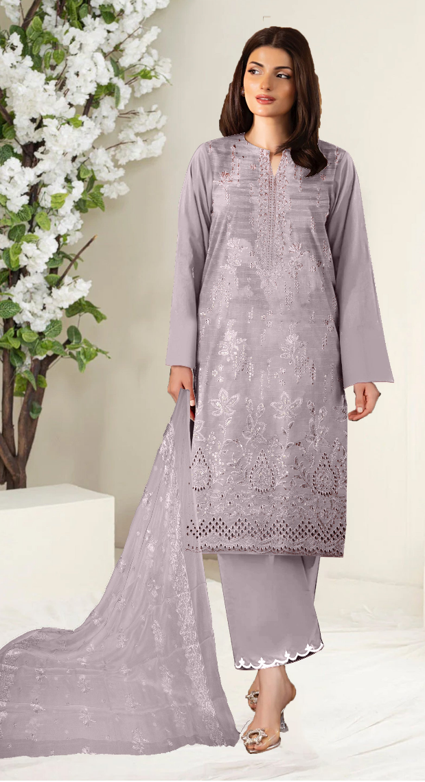 DZ 362  Embroidery Bana Dora Lawn Luxury Summer Collection