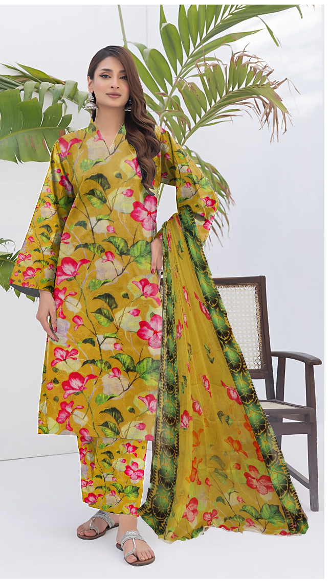 DZ-03 jacquart viscous Air Jet Luxury Collection (Yellow)