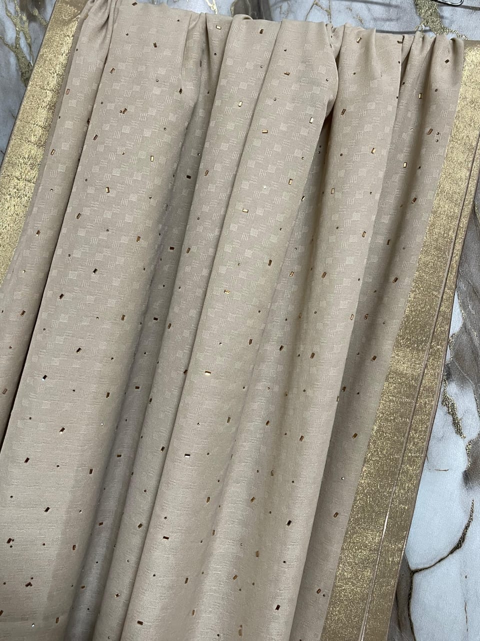 DZ-03 swiss shawl with stone detailing