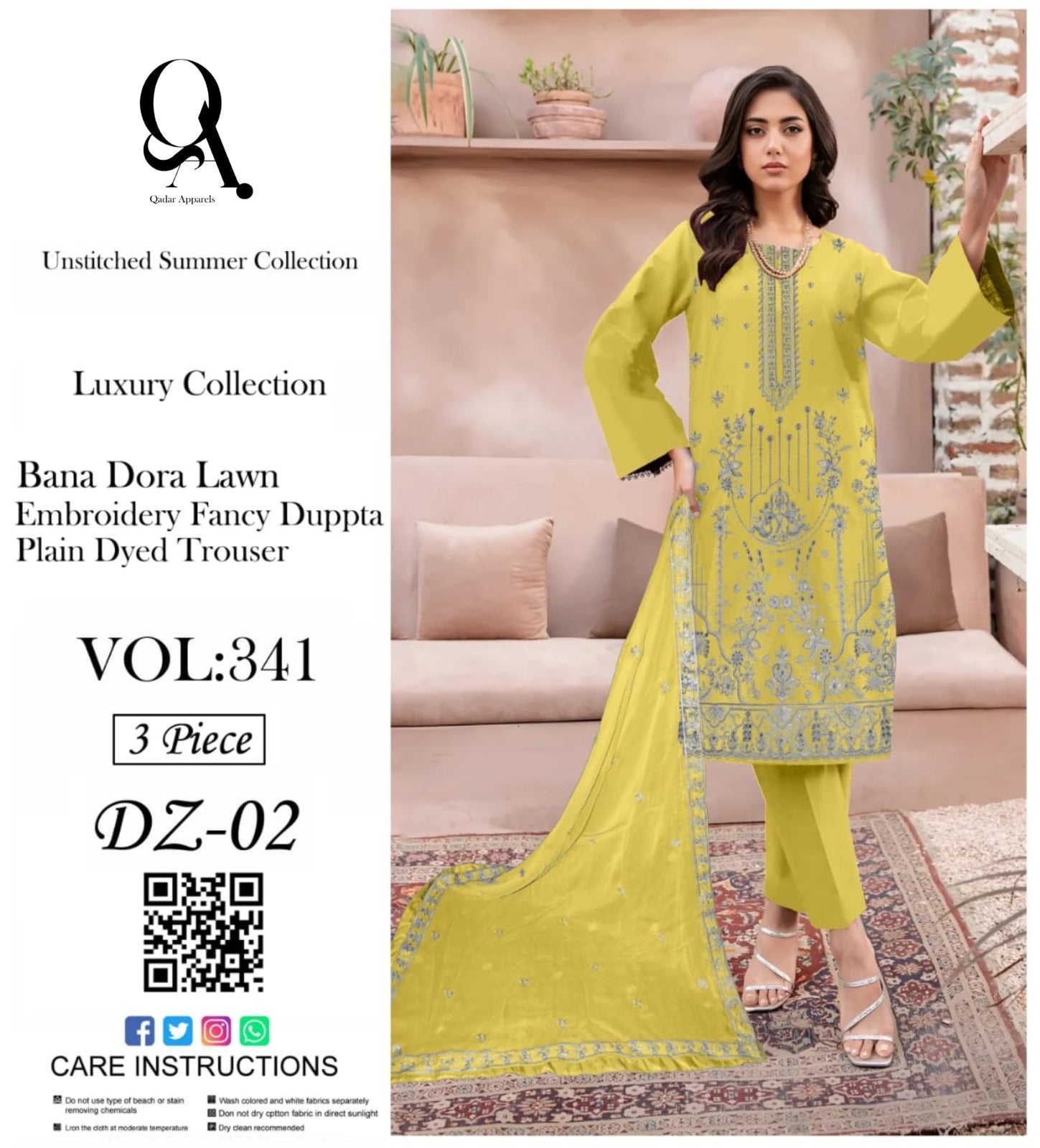 DZ-06 Embroidery Bana Dora Lawn