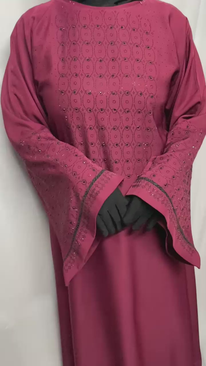 DZ-02 Premium Korean Nida Abaya -Soft and Flowy Fabric