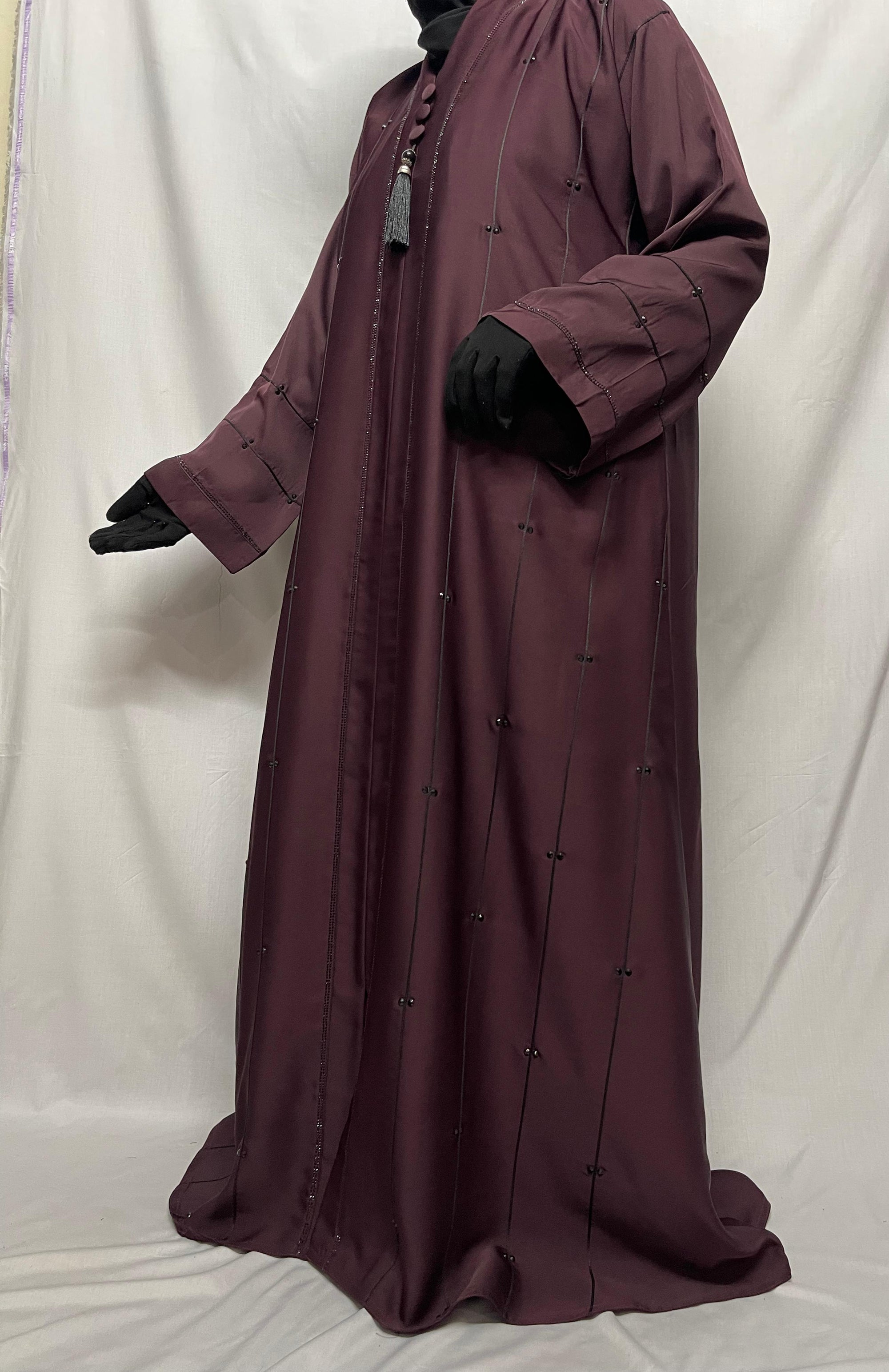 DZ-05 Premium Korean Nida Abaya -Soft and Flowy Fabric