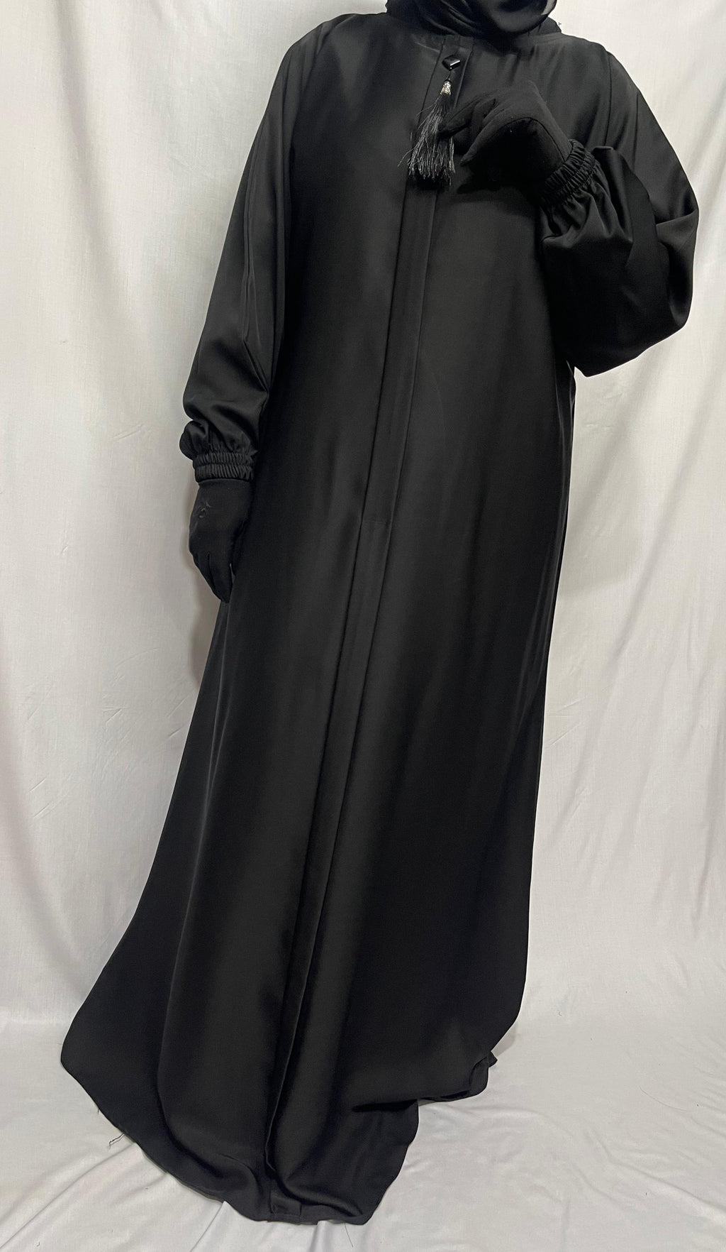 DZ-06 Premium Korean Nida Abaya -Soft and Flowy Fabric