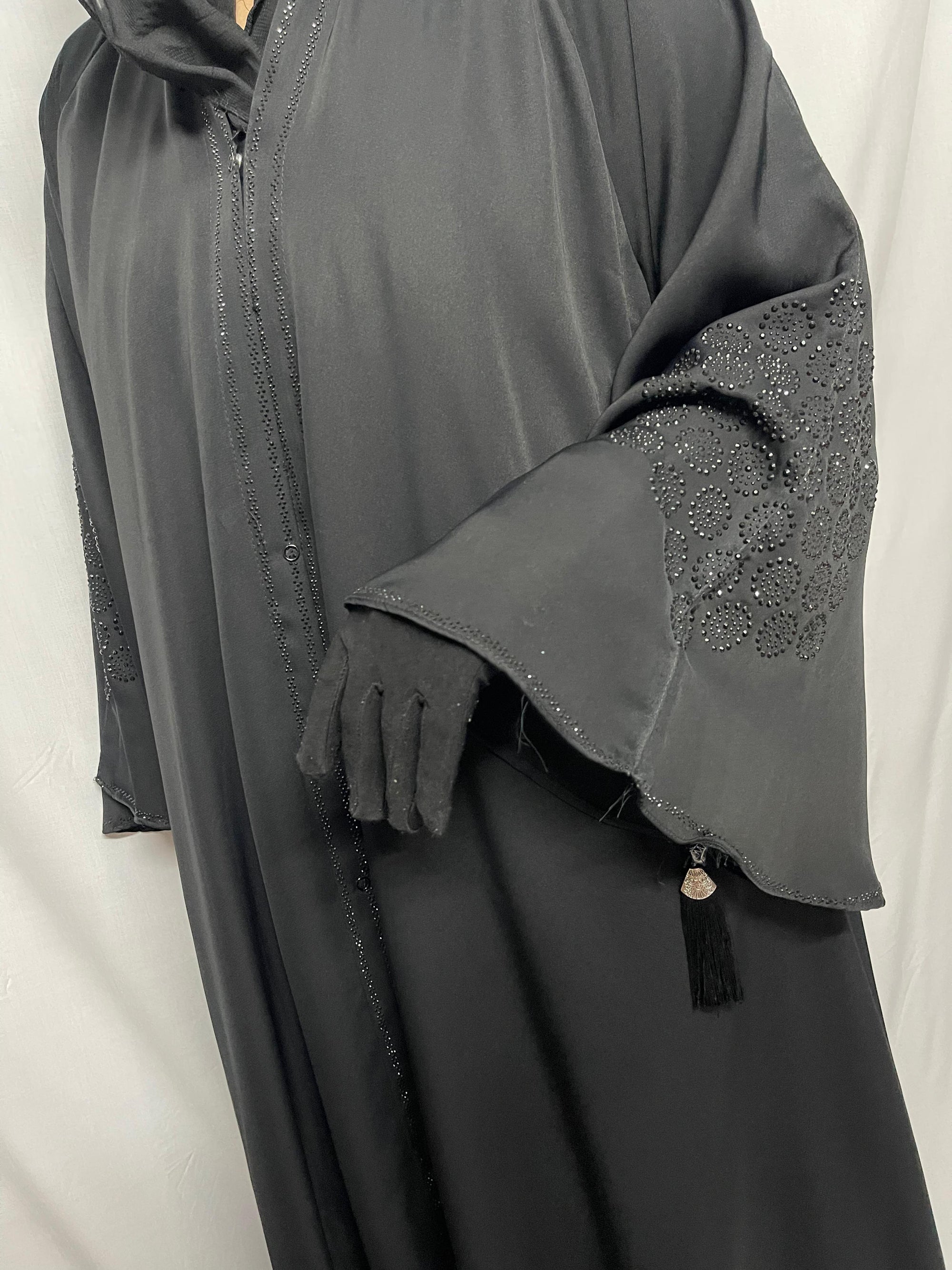 DZ-08 Premium Korean Nida Abaya -Soft and Flowy Fabric