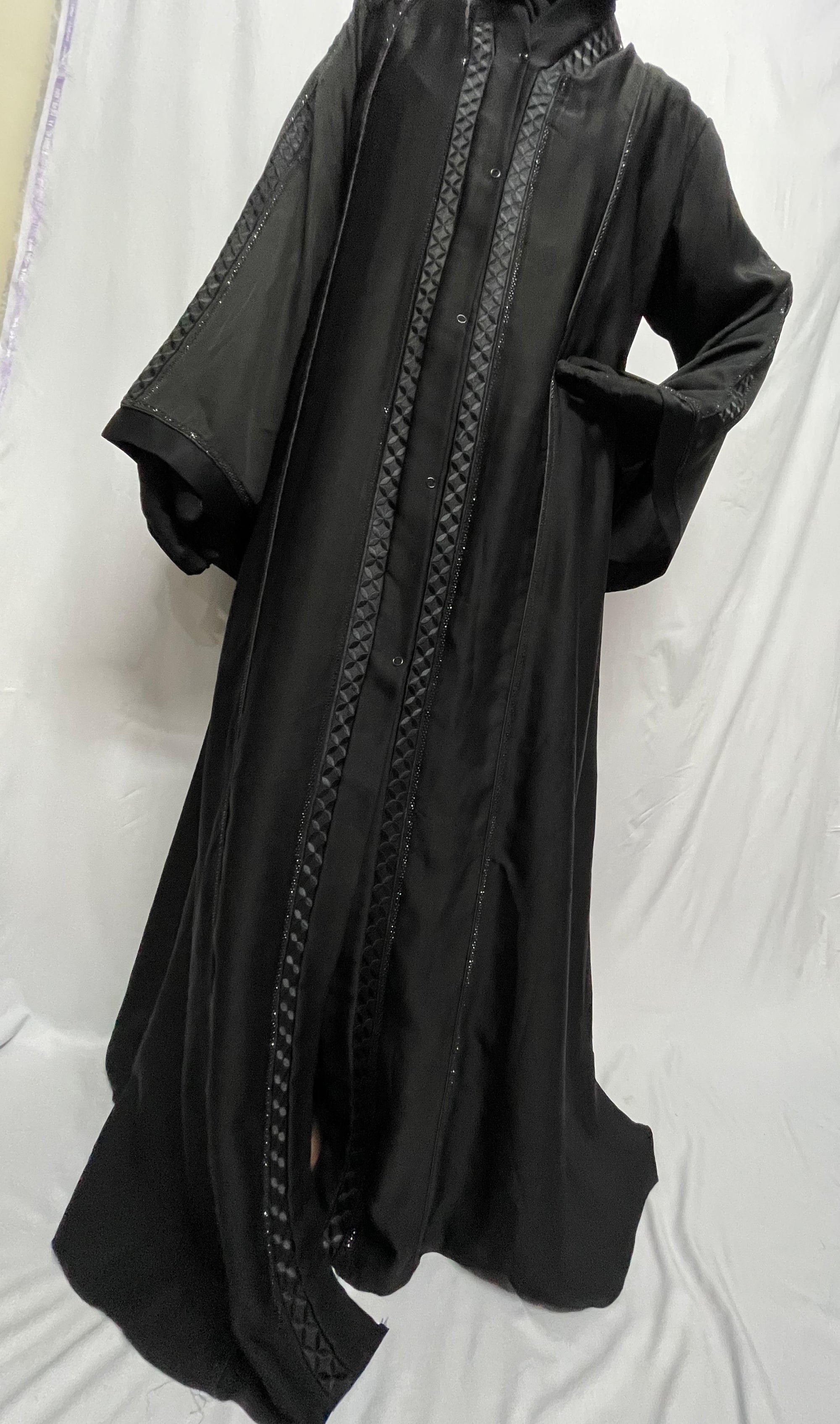 DZ-03 Premium Korean Nida Abaya -Soft and Flowy Fabric