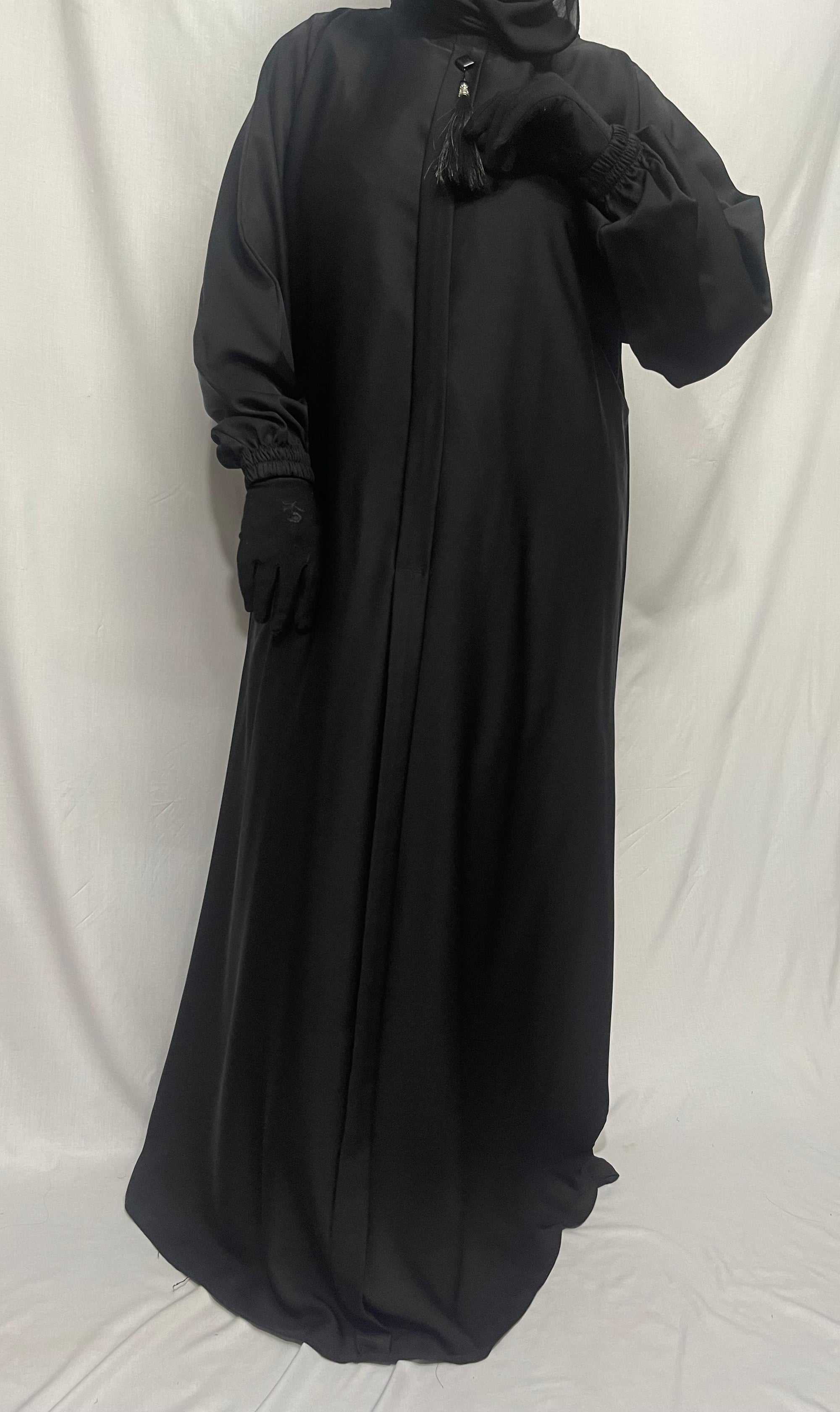 DZ-06 Premium Korean Nida Abaya -Soft and Flowy Fabric