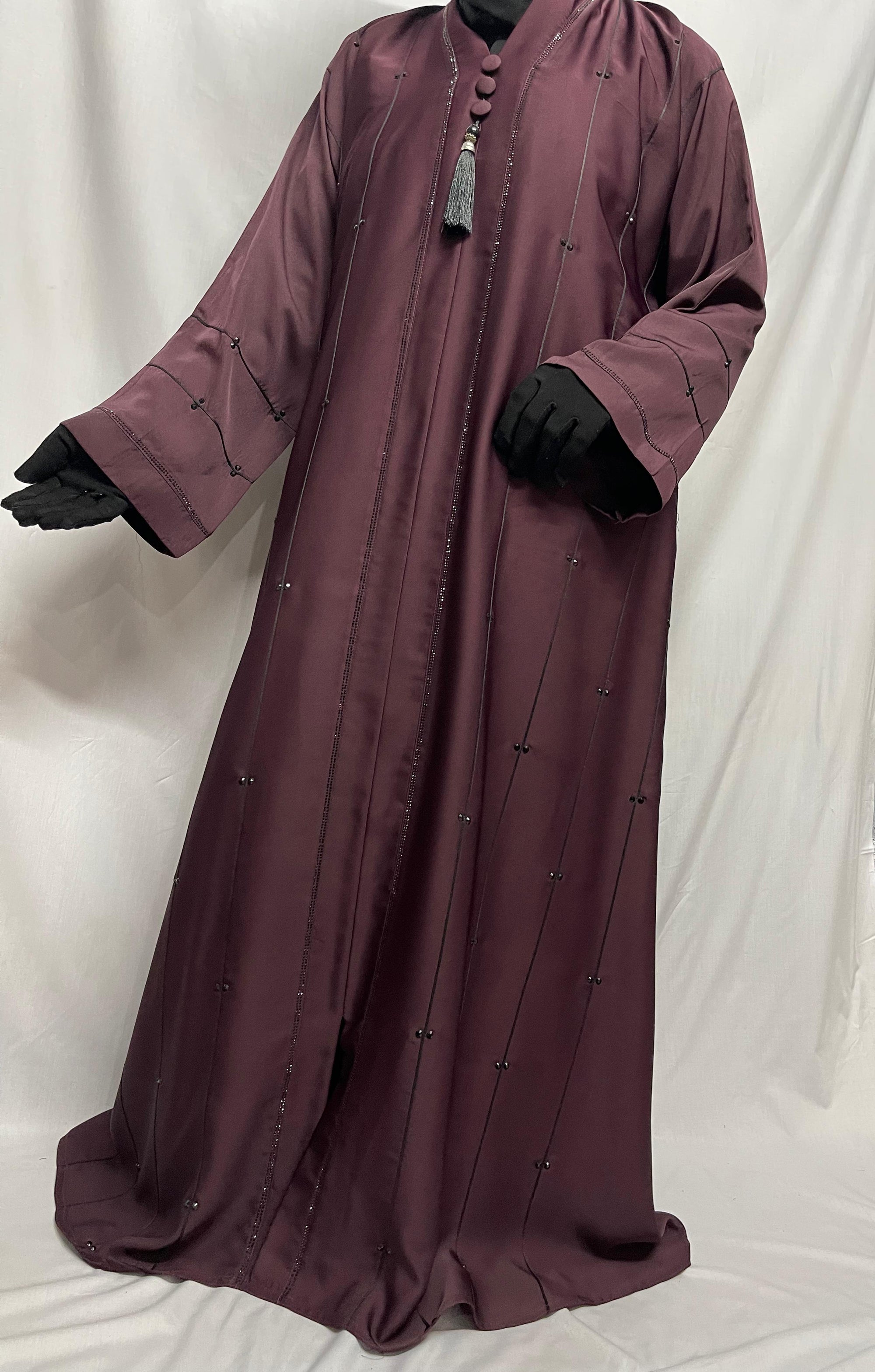 DZ-05 Premium Korean Nida Abaya -Soft and Flowy Fabric