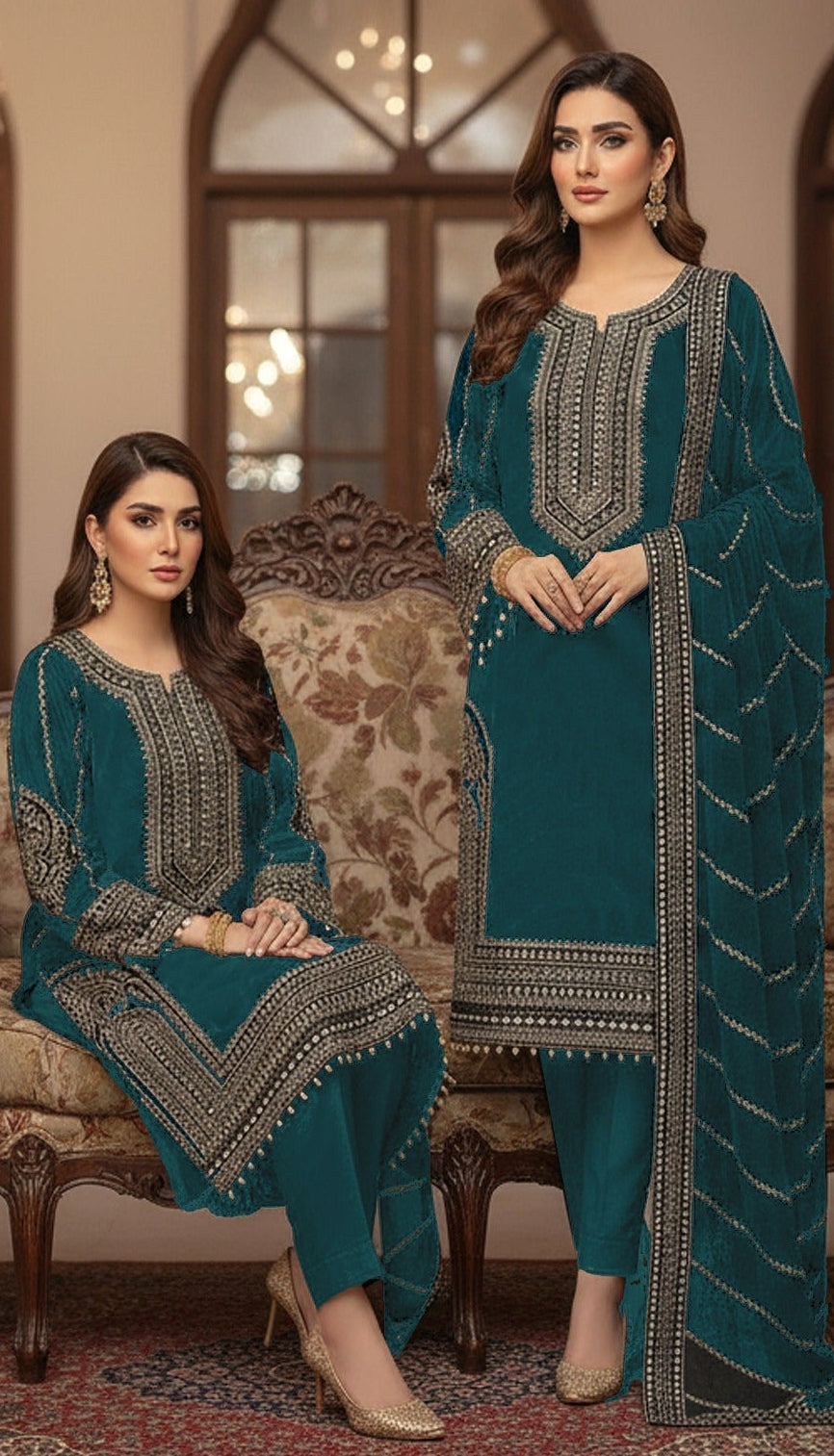Luxury Embroidered velvet Micro 11000  Premium Winter Collection